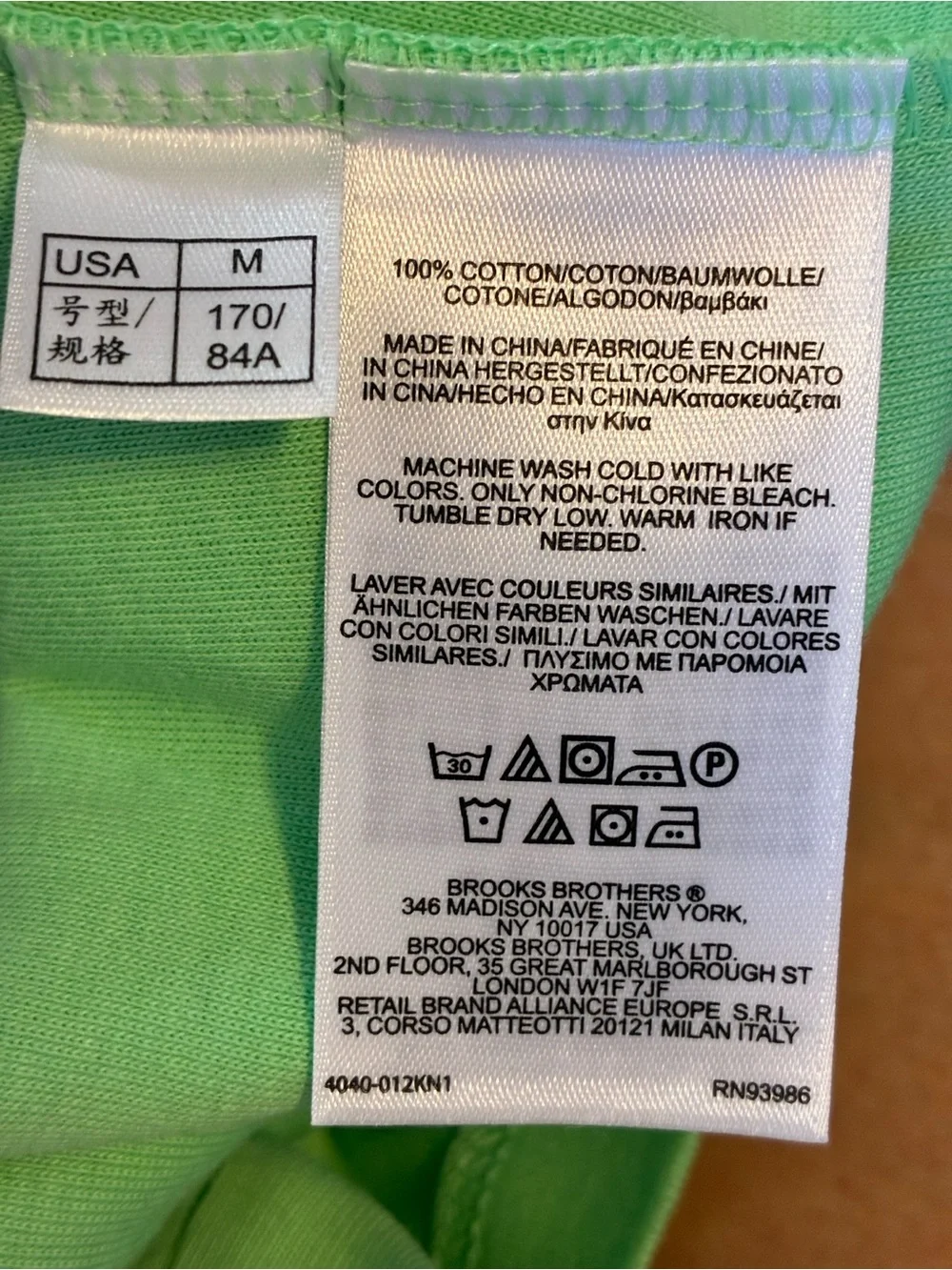 Brooks Brothers 346 Sleeveless Tie-Front Women's Top in Light Green